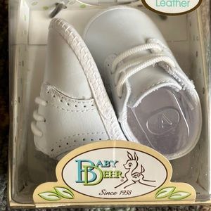 BABY DEER GENUINE LEATHER WHITE BABY SHOES